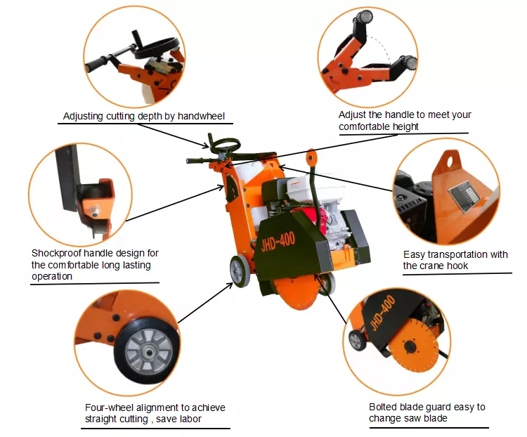 Factory Sales Concrete Cutting Machine Floor Saw Cutter Machine with Honda Engine