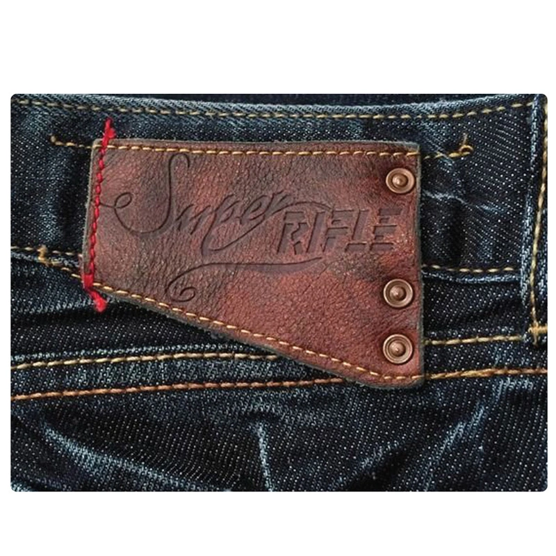 High Quality Custom Logo Tag Self Adhesive Leather Repair Label Patches for Clothing Jeans Hat