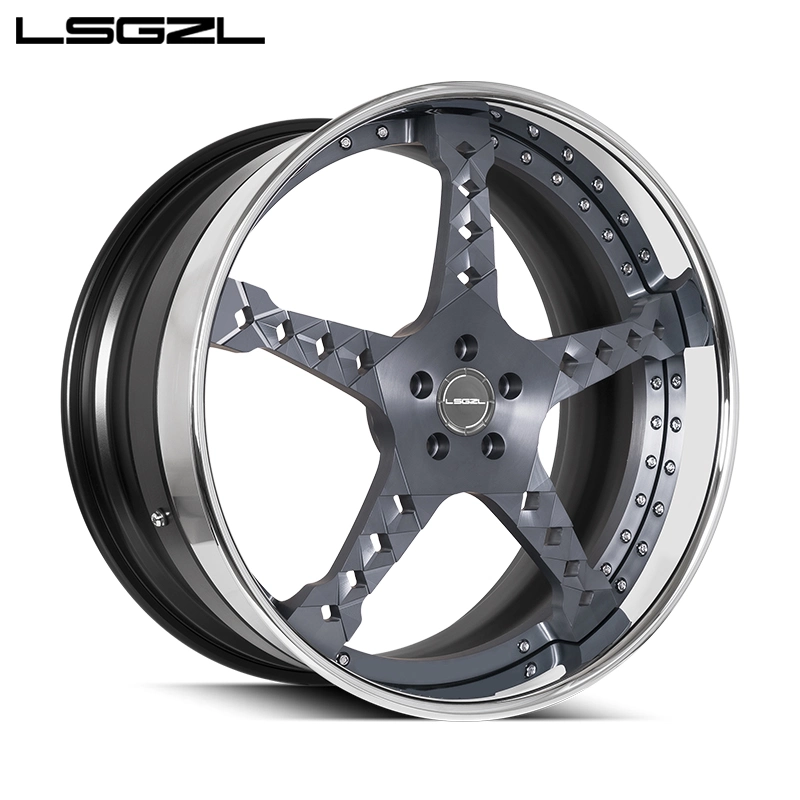 Lsgzl 3 Piece Newly Designed Forged Wheels 17-26 Inches for Honda, Mercedes