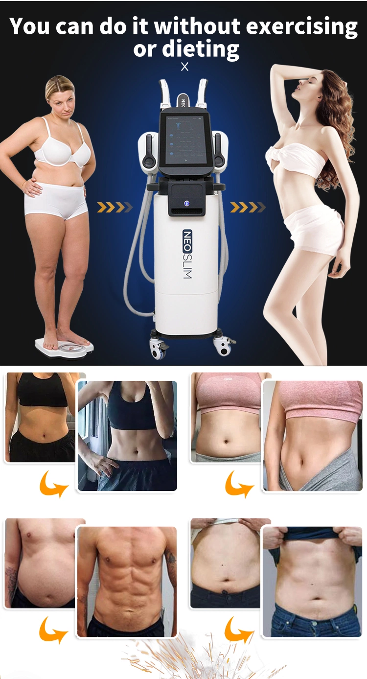 Newest Tech Muscle Electromagnetic EMS RF Body Slimming Electronic Muscle Stimulate Hiemt Machine