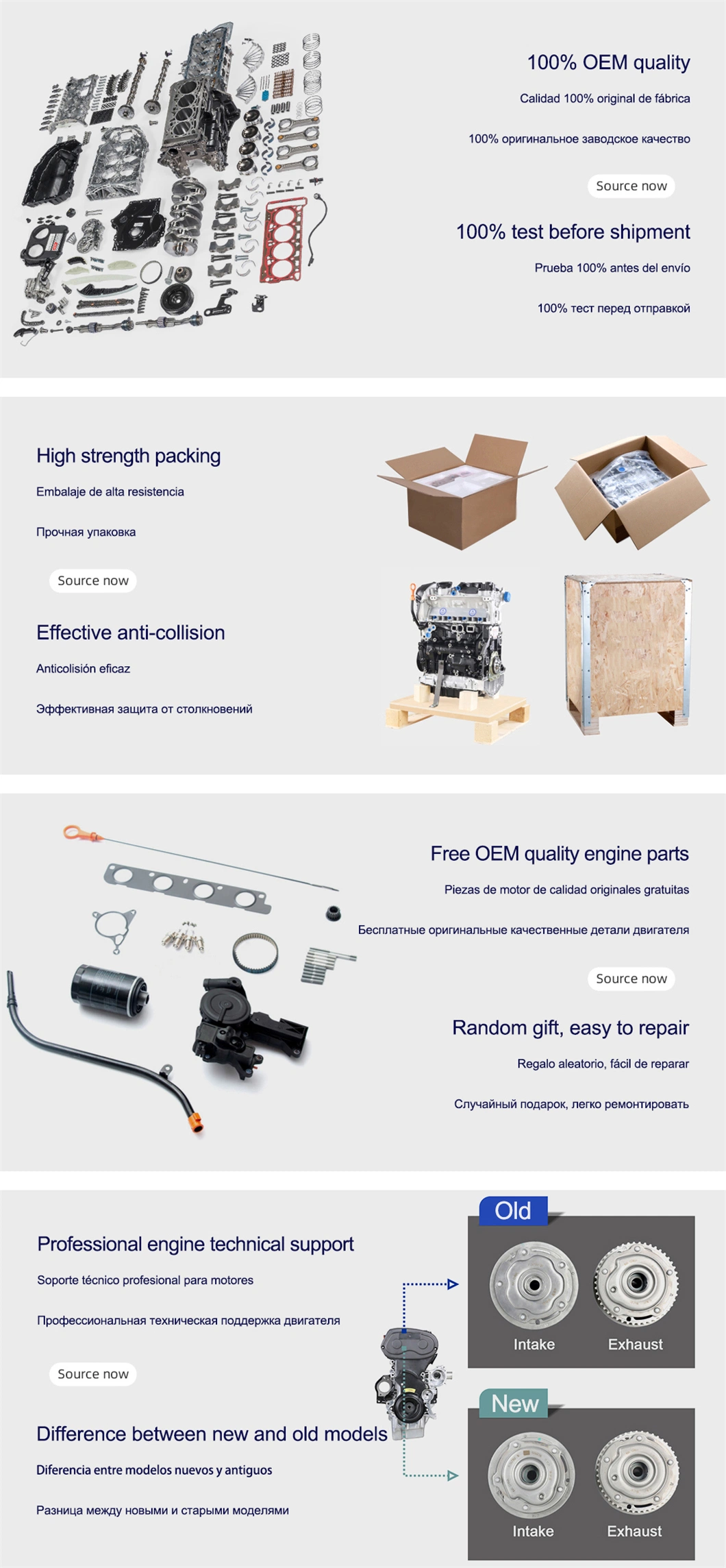 Motor Long Block Zsd-422 Duratorq 2.2 Tdci Engine for Ford Transit Custom Ranger T6 Mondeo