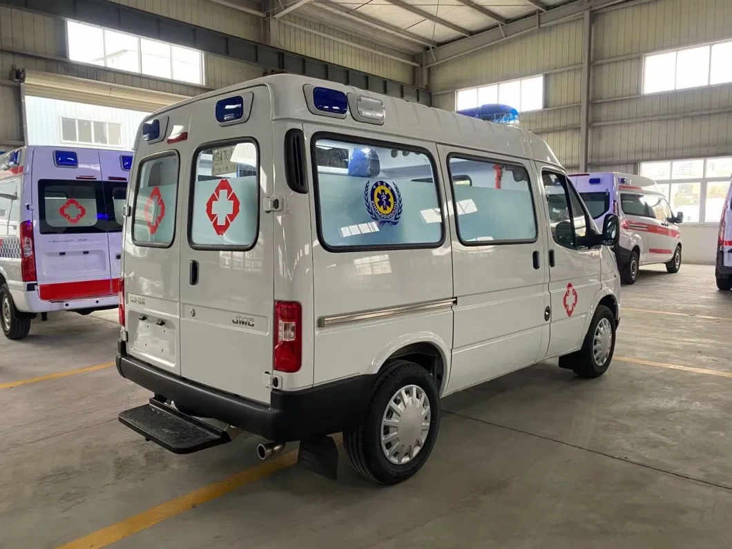China Manufacture Jmc 4X2 Patient Transfer Ambulance Negative Pressure Ambulance for Patients Delivery and Treatment