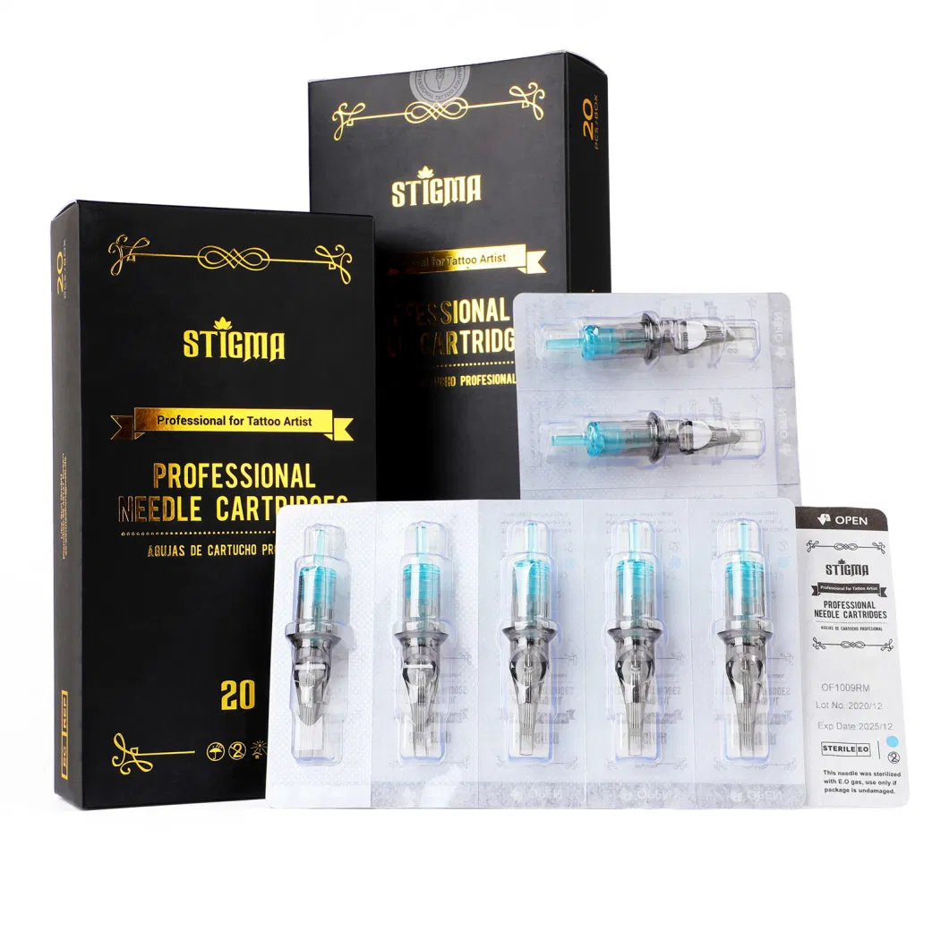 Factory Direct Wholesale Professional Blue Cartridges Needles Customized OEM/ODM Sterile Tattoo Needles Cartridges
