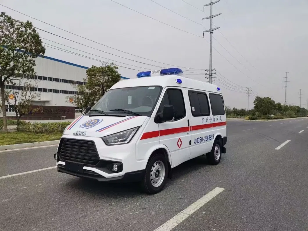 China Manufacture Jmc 4X2 Patient Transfer Ambulance Negative Pressure Ambulance for Patients Delivery and Treatment