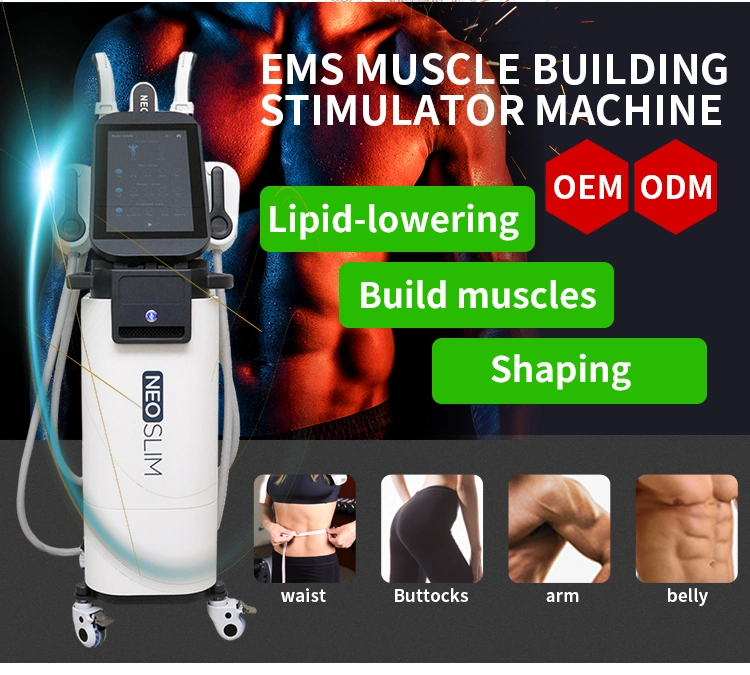 Newest Tech Muscle Electromagnetic EMS RF Body Slimming Electronic Muscle Stimulate Hiemt Machine