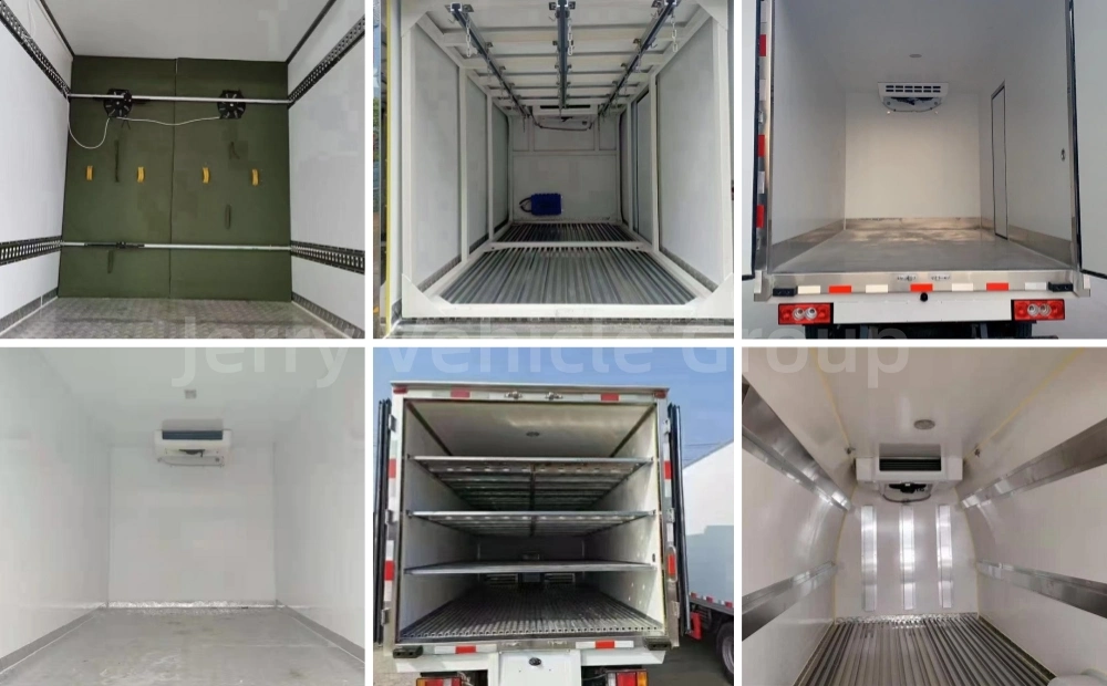 Factory Price 3.5m 3.7m 4X2 1ton 1.5ton 2ton JAC/Foton/Dongfeng Reefer Freezer Truck Body Box Van Refirgerator Refrigerated Truck