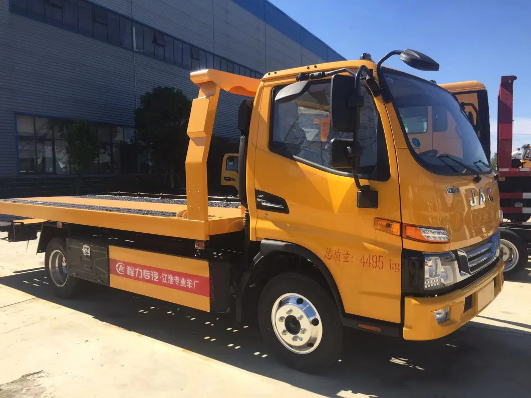 JAC Factory Directly Sale 3ton 4ton 5ton 6ton Breakdown Recovery Flatbed Rescue Tow Truck One Tow Two Wrecker