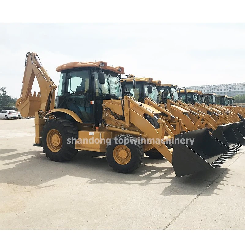 China Manufacture High Quality Free Shipping Cheap Compact Tractor Mini Backhoe Excavator Loader with Loader and Backhoe Kubota Cummins Engine Discount Price