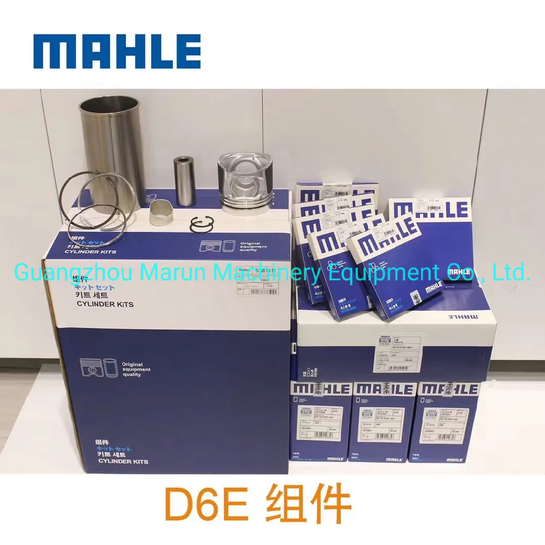 Genuine Mahle Manufacturer Diesel Engine D6e Cylinder Liner Kit for Volvo Ec210b Excavator Spare Parts Repair Set