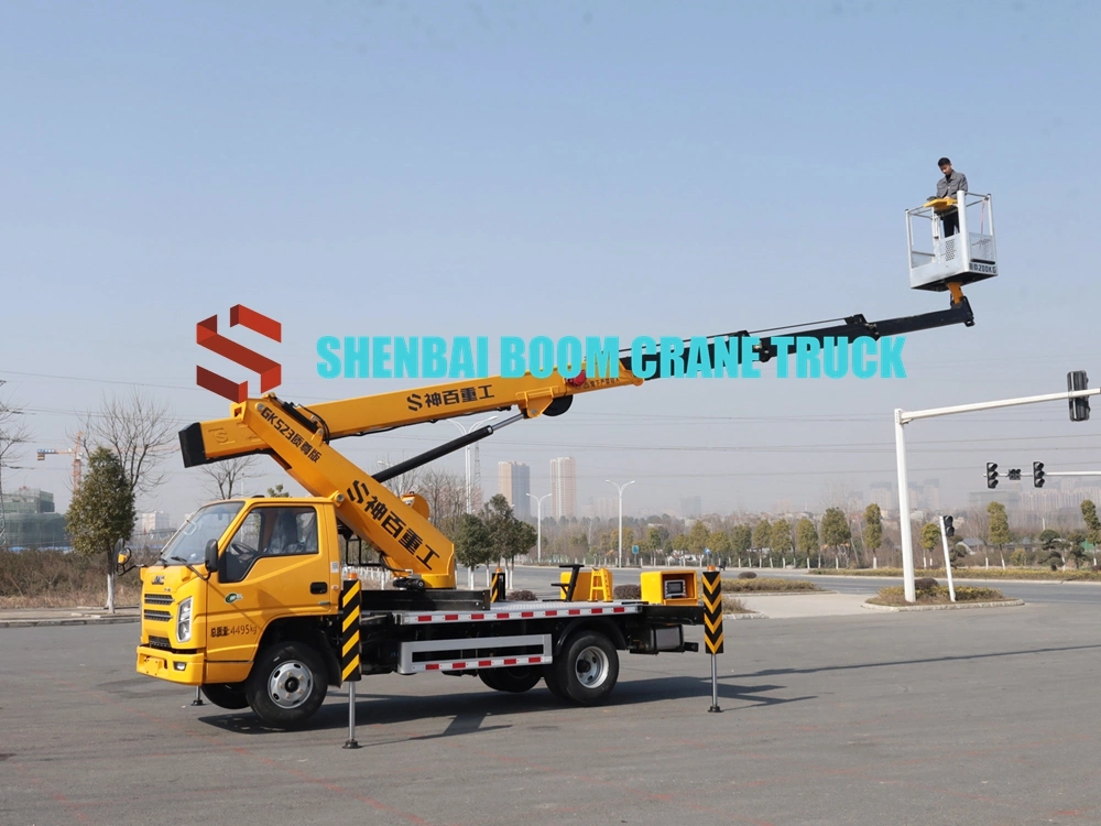 China 23m Jmc 4X2 Self-Propelled Telescopic Boom Aerial Work Platform High Altitude Work Vehicle