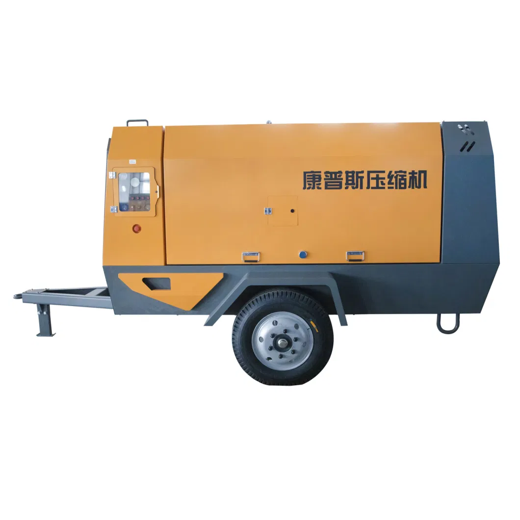 Comps Mobile Air-compressor 160kw 17bar 20m3/min Wheel Building Construction Site