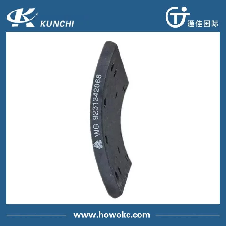 Truck Parts for Sinotruk Wg9231342068 Brake Lining for HOWO, Shacman, FAW, Dongfeng Truck