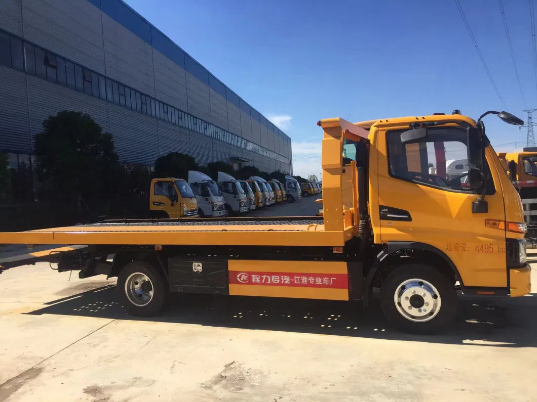 JAC Factory Directly Sale 3ton 4ton 5ton 6ton Breakdown Recovery Flatbed Rescue Tow Truck One Tow Two Wrecker