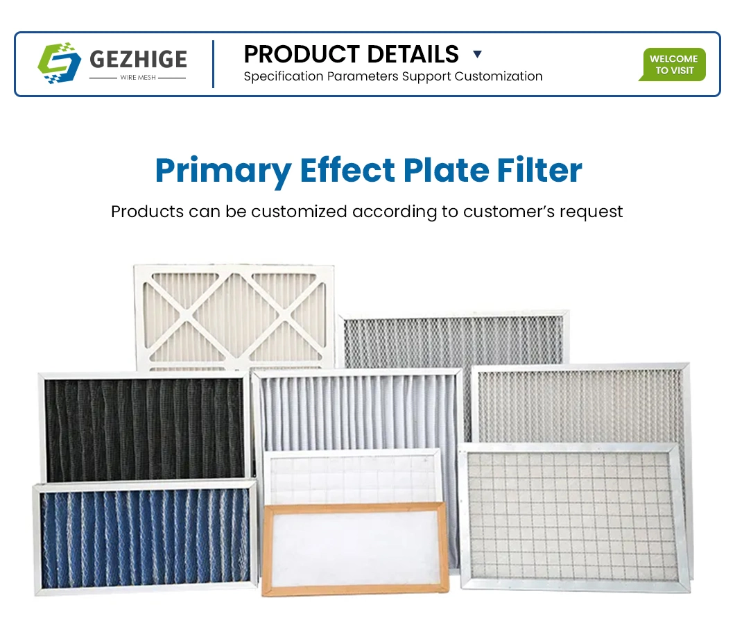 Gezhige Sinter Porous Metal Filter Manufacturers Square Sintered Plastic Air Filter 100 Micron China Sintered 304 316L Stainless Steel Filter Cartridges