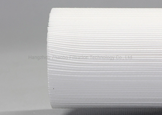 ISO9001 Factory Polypropylene PP Pleated Filter Cartridge for Wine/Beer/Food and Beverage Water Filtration Microelectronics Industry DOE Soe Fin 1/5/10 Micron