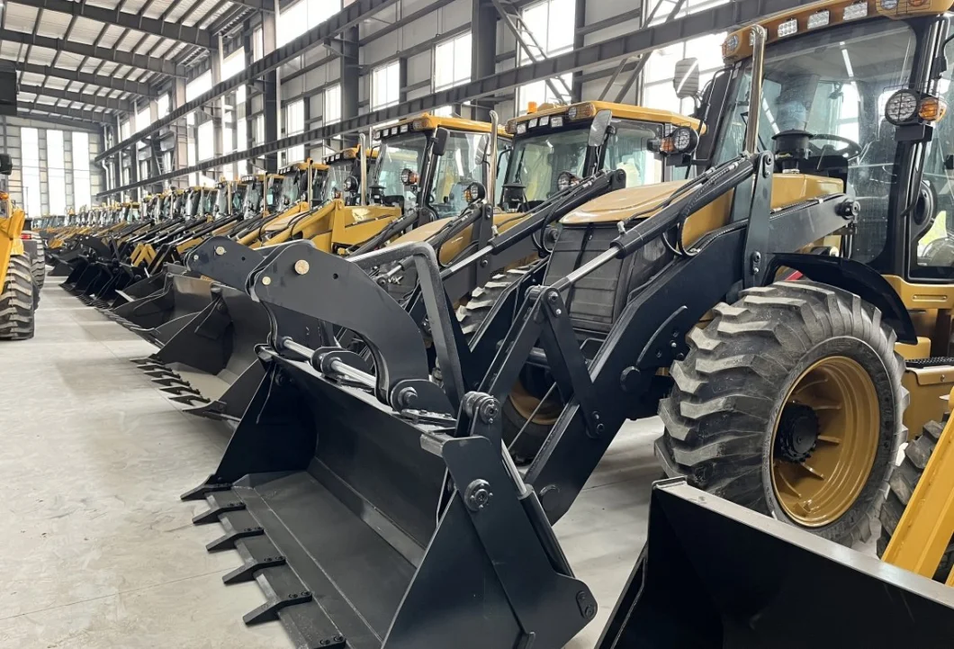 China Manufacture High Quality Free Shipping Cheap Compact Tractor Mini Backhoe Excavator Loader with Loader and Backhoe Kubota Cummins Engine Discount Price