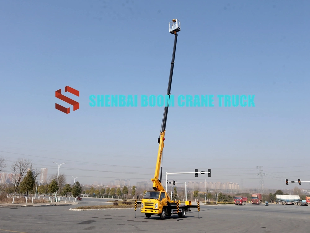 China 23m Jmc 4X2 Self-Propelled Telescopic Boom Aerial Work Platform High Altitude Work Vehicle