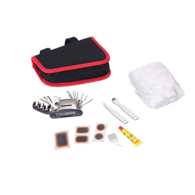 China Proveedor de herramientas de reparación de bicicletas Set Equipo de ciclismo Reparación de bicicletas Kit de mantenimiento de reparación de la llave del neumático