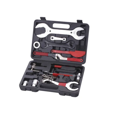 China Proveedor de herramientas de reparación de bicicletas Set Equipo de ciclismo Reparación de bicicletas Kit de mantenimiento de reparación de la llave del neumático
