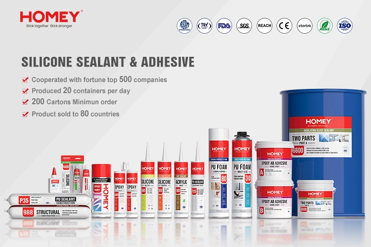 Homey Manufacturer China Glass Acid Silicone Sealant