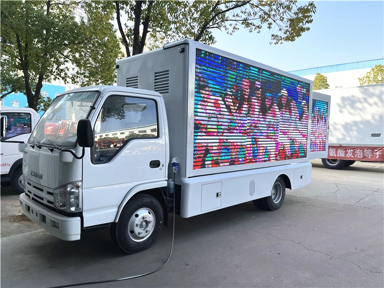 Japanese Brand 1suzu 4X2 Mobile Billboard Advertising LED Truck for Sale in Saudi Arabia Used Cars Special Vehicle Made in China