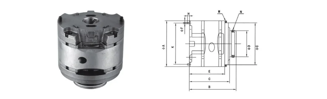 China Hydraulic Single PV2r1 T6c Oil Manufacturer Vane Pump Cartridge