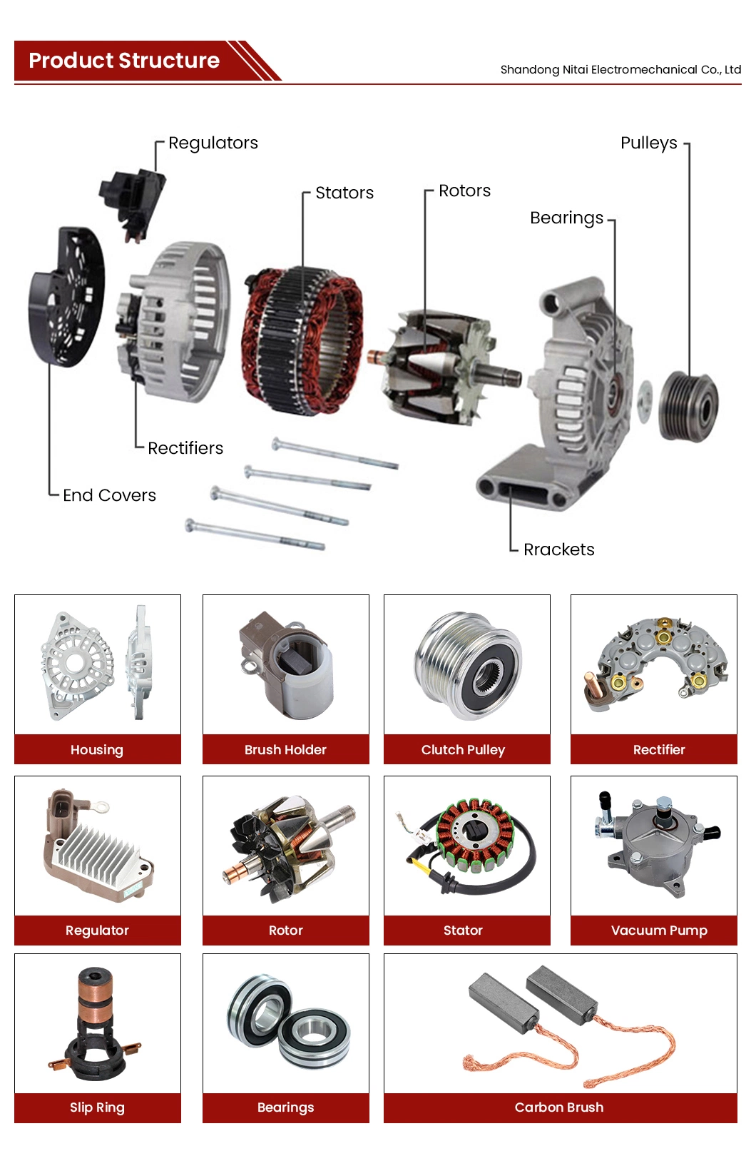 Nitai Electric Starters Factory 35mt Delco Remy Starter Motorchina12V 2.5kw 5266969 5311304 Engine Parts Starter Motor for Isf 2.8 Cummins Engines