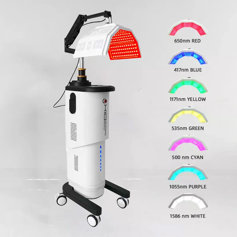 Factory Price LED Light PDT 7 Color Lights LED Photon Therapy Facial with Diode Power 100MW