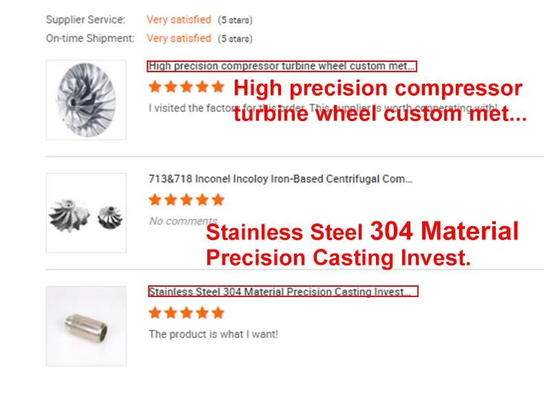 CNC Casting Incoloy 330 Alloy Billet Compressor Wheel Hx60 83140mm Comprssor Wheel