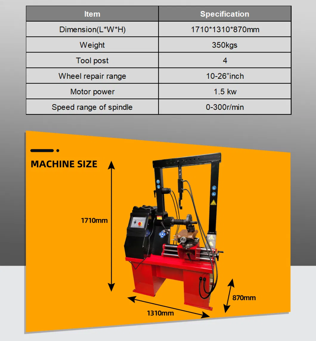 Ars26h China Precision Rim Straightening/Repair Machine Other Vehicle Equipment