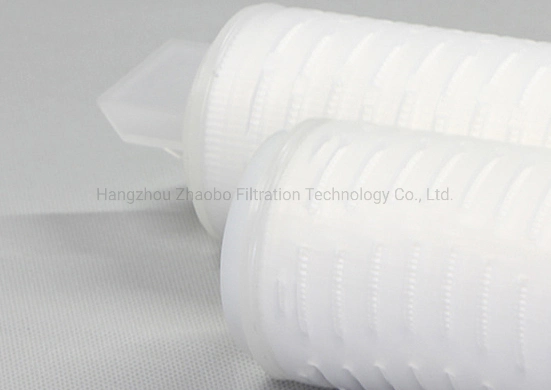 ISO9001 Factory Polypropylene PP Pleated Filter Cartridge for Wine/Beer/Food and Beverage Water Filtration Microelectronics Industry DOE Soe Fin 1/5/10 Micron