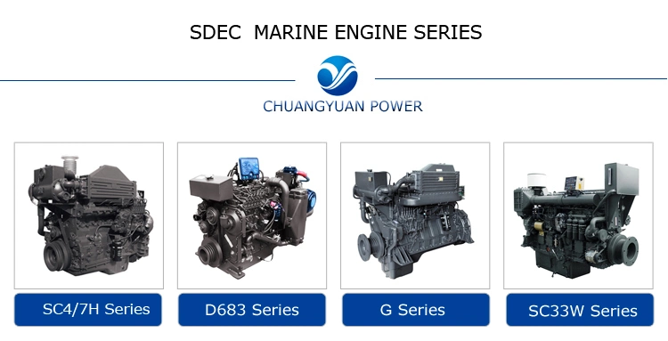High Quality 450HP 10HP Selling Price Shanghai Marine Bangladesh Diesel Engine for Ship (Sc15g500ca2)