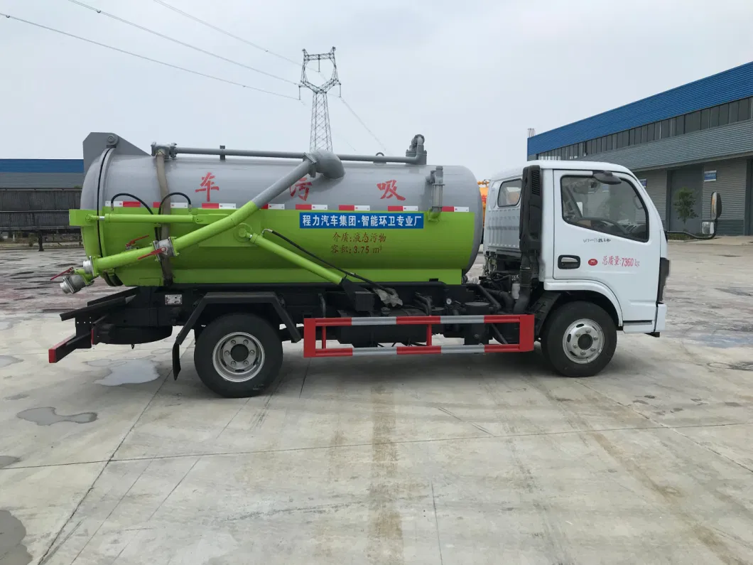 Factory Price HOWO/JAC/DFAC/ 4X2 5000liter 5m3 Sewage Fecal Sution Sanitation Tanker Vacuum Truck