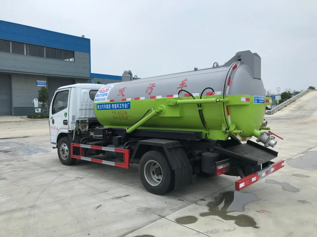 Factory Price HOWO/JAC/DFAC/ 4X2 5000liter 5m3 Sewage Fecal Sution Sanitation Tanker Vacuum Truck