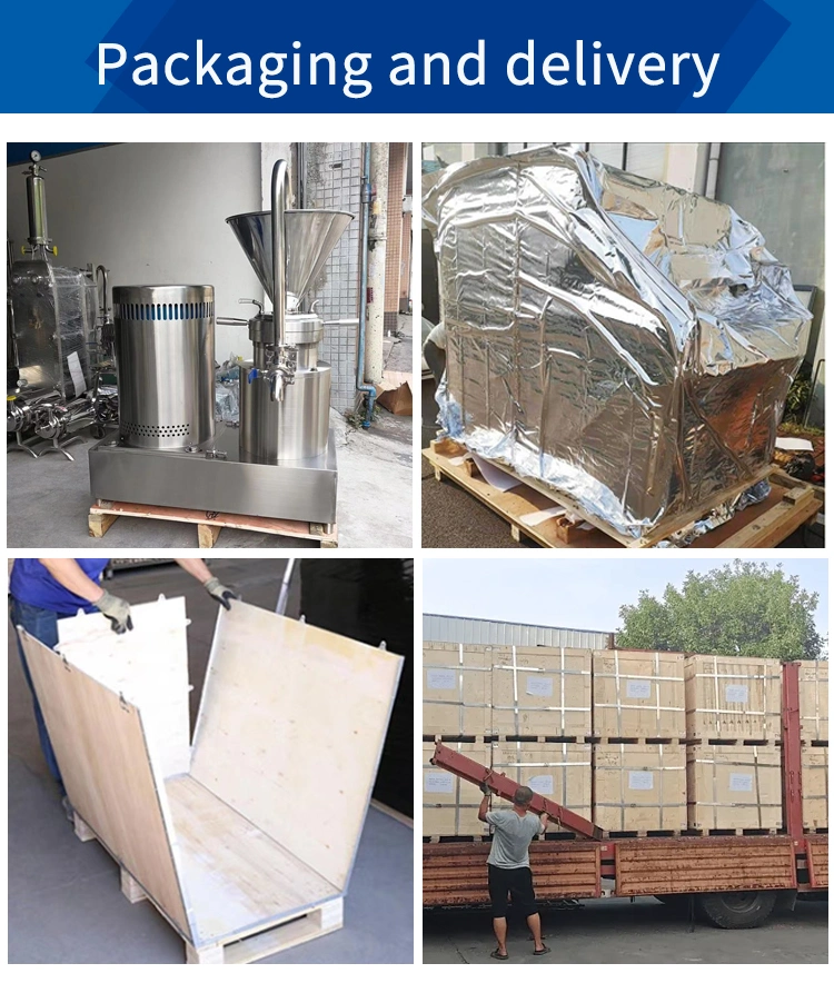 Potato Starch Grinding Equipment Colloid Mill Manufacturer Stainless Steel Colloid Mill for Food
