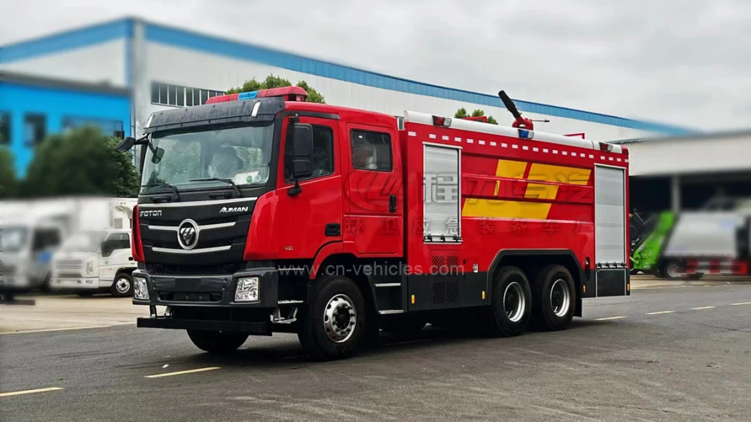 Fire Fighting Truck Manufacturer Foton 6X4 Water Tank Foam Fire Fighting Truck