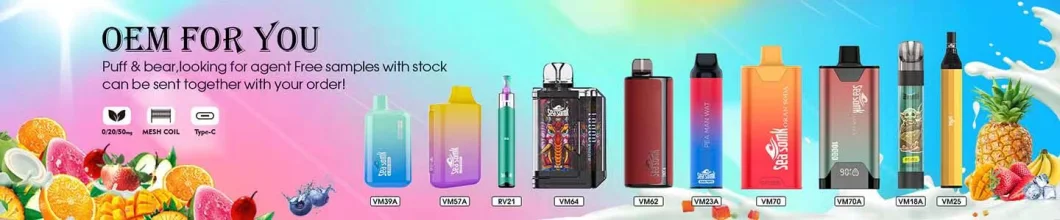 Shenzhen 2023 Factory Mini Disposable E-Cigarette Vape 5000 Puffs Cartridge Wape