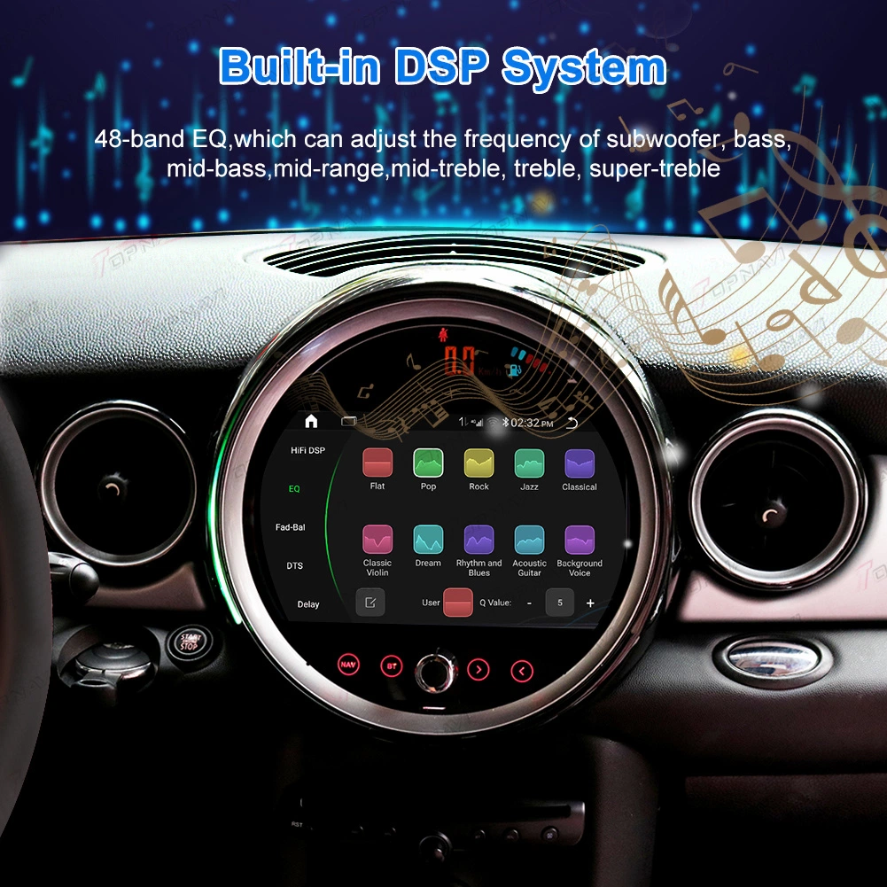 Android Car Radio Video for BMW Mini Cooper R60 2007 - 2010 with WiFi Wireless Carplay Auto DSP Audio Amplifier