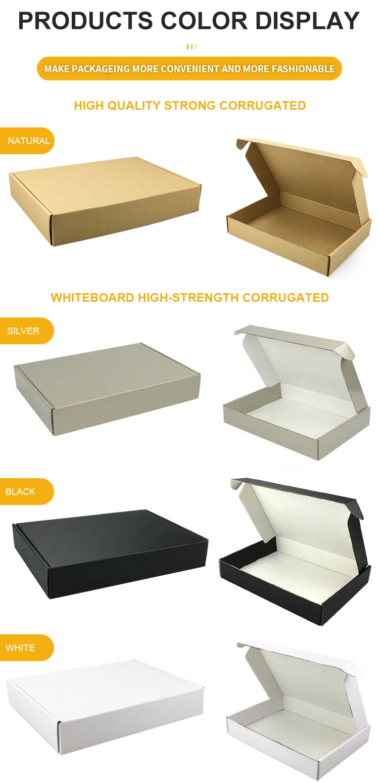 High Quality Bearing Corrrugatted Cardboard Packing Gift Boxes for Cloth