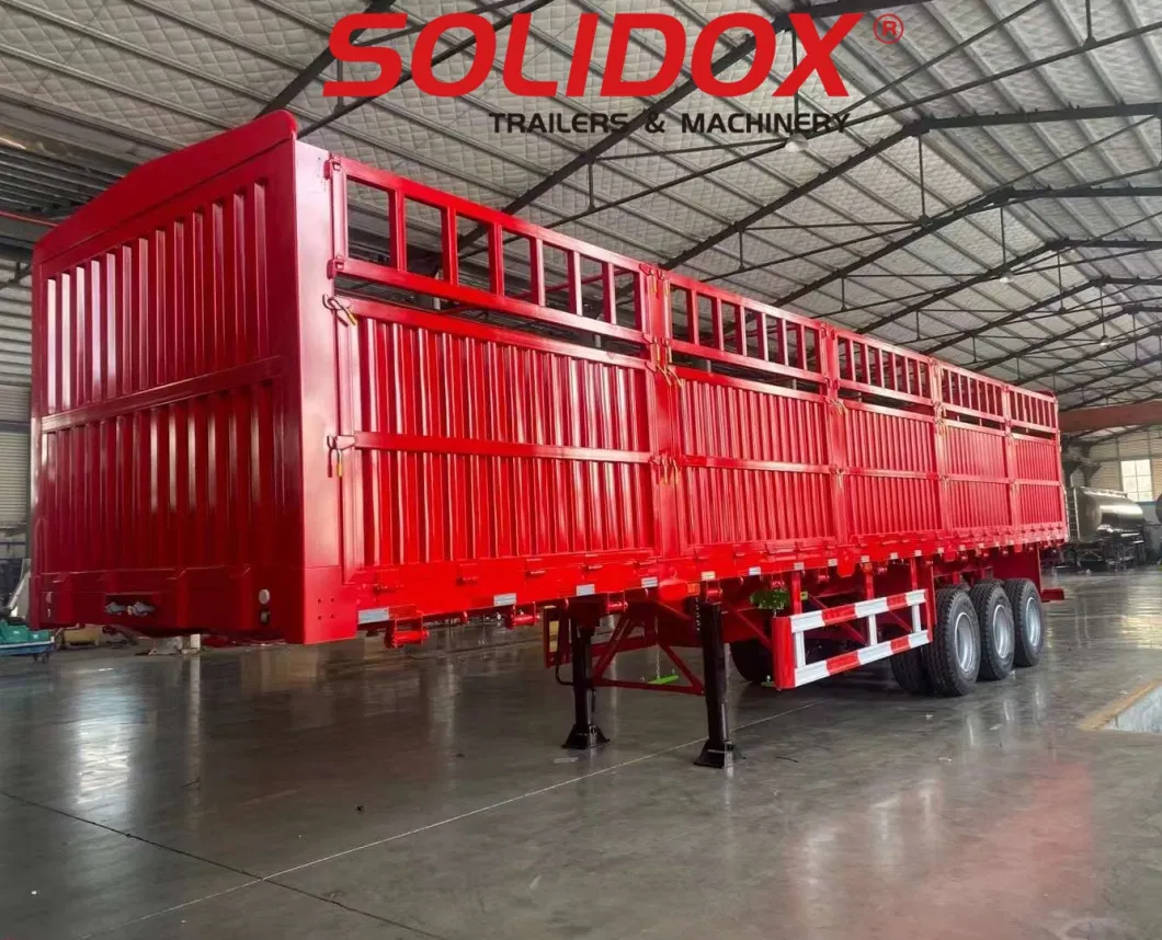 Special Vehicle Manufacturer 5 Axle Heavy Duty 80ton-90ton Fence/Stake Cargo Trailer for HOWO Shacman FAW Foton Tractor Trailer