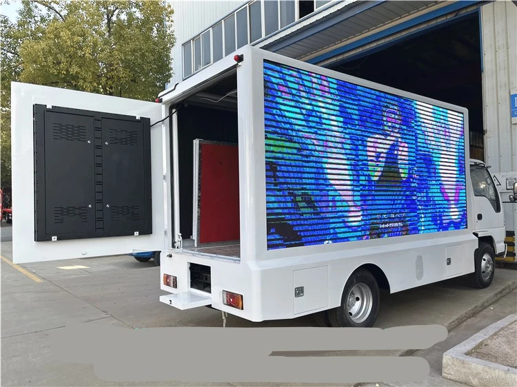 Japanese Brand 1suzu 4X2 Mobile Billboard Advertising LED Truck for Sale in Saudi Arabia Used Cars Special Vehicle Made in China