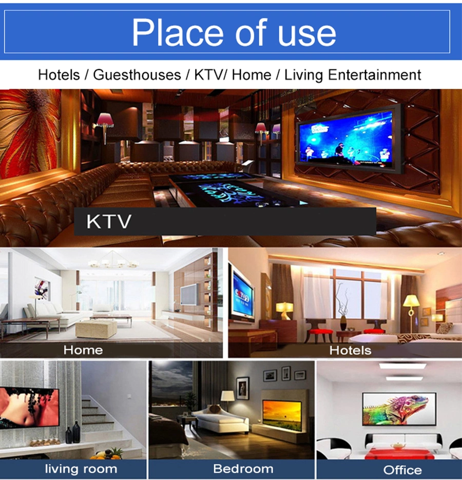 Chinese Good Quality 19 24 65inch 4K LED USB WiFi Power Stand Audio Video Hotel Support Languages TV Television