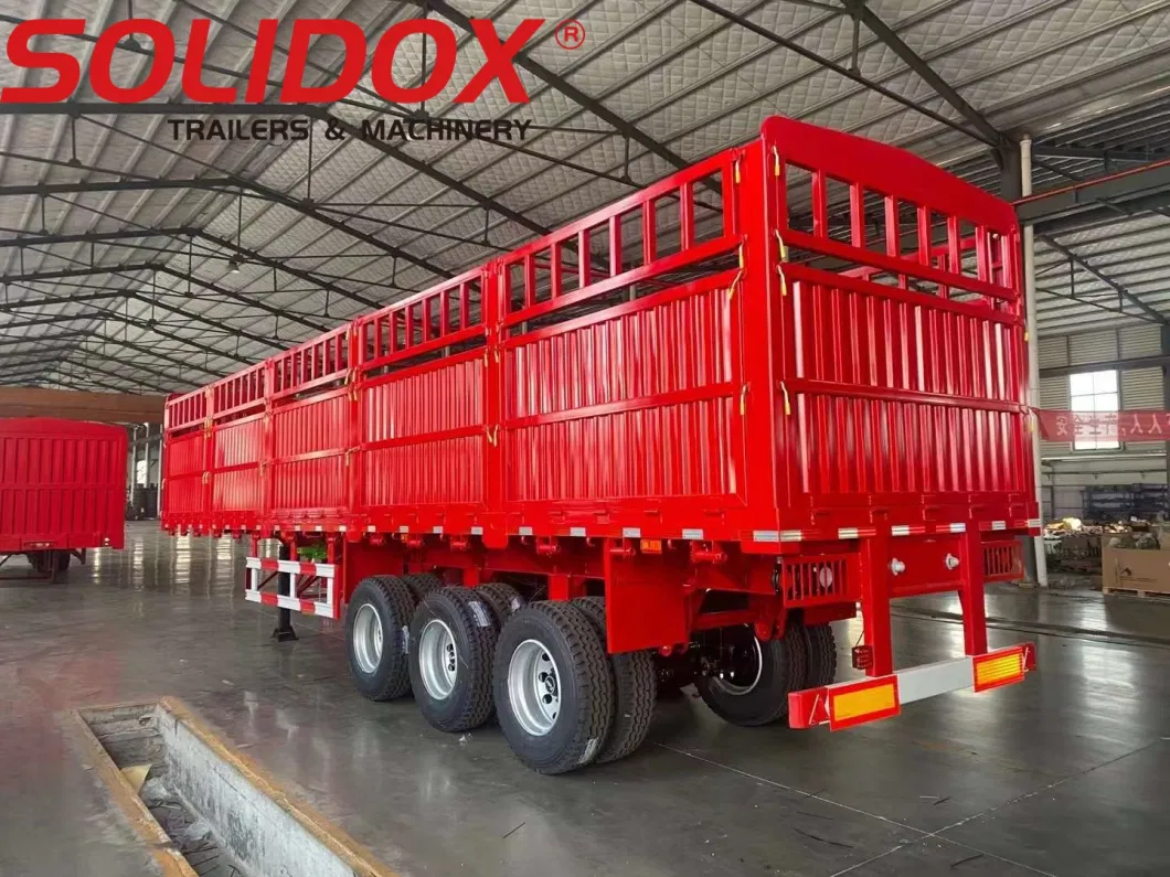 Special Vehicle Manufacturer 5 Axle Heavy Duty 80ton-90ton Fence/Stake Cargo Trailer for HOWO Shacman FAW Foton Tractor Trailer