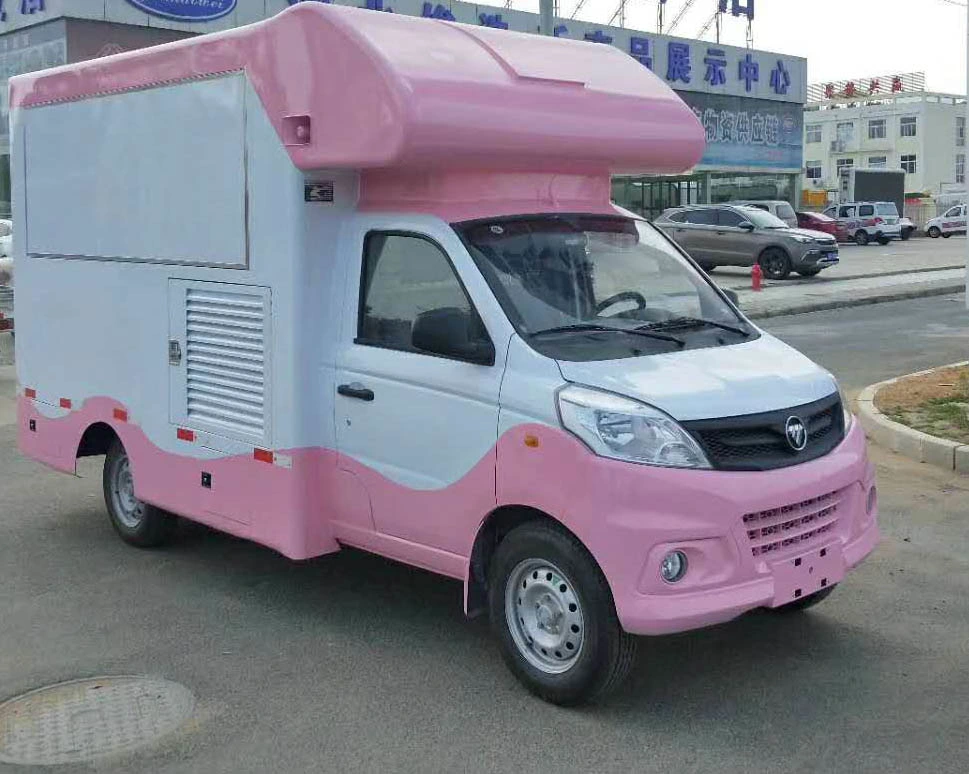 China Foton Manufacturer Popular Multifunctional Crepe Mobile Diesel Food Truck