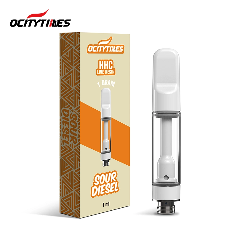 Cg21 Full Ceramic 510 Vape Oil Cartridge 0.5ml 1.0ml Lead-Free Press Mouthpiece