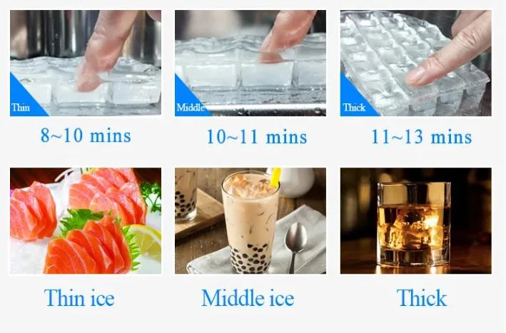 Integrated Type Restaurant Commercial Automatic Ice Cubes Maker