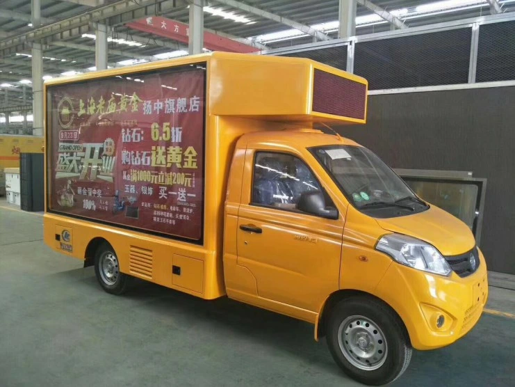 Direct Manufacturer Foton P5 P6 Outdoor Roller LED Screen Truck Advertisement Truck