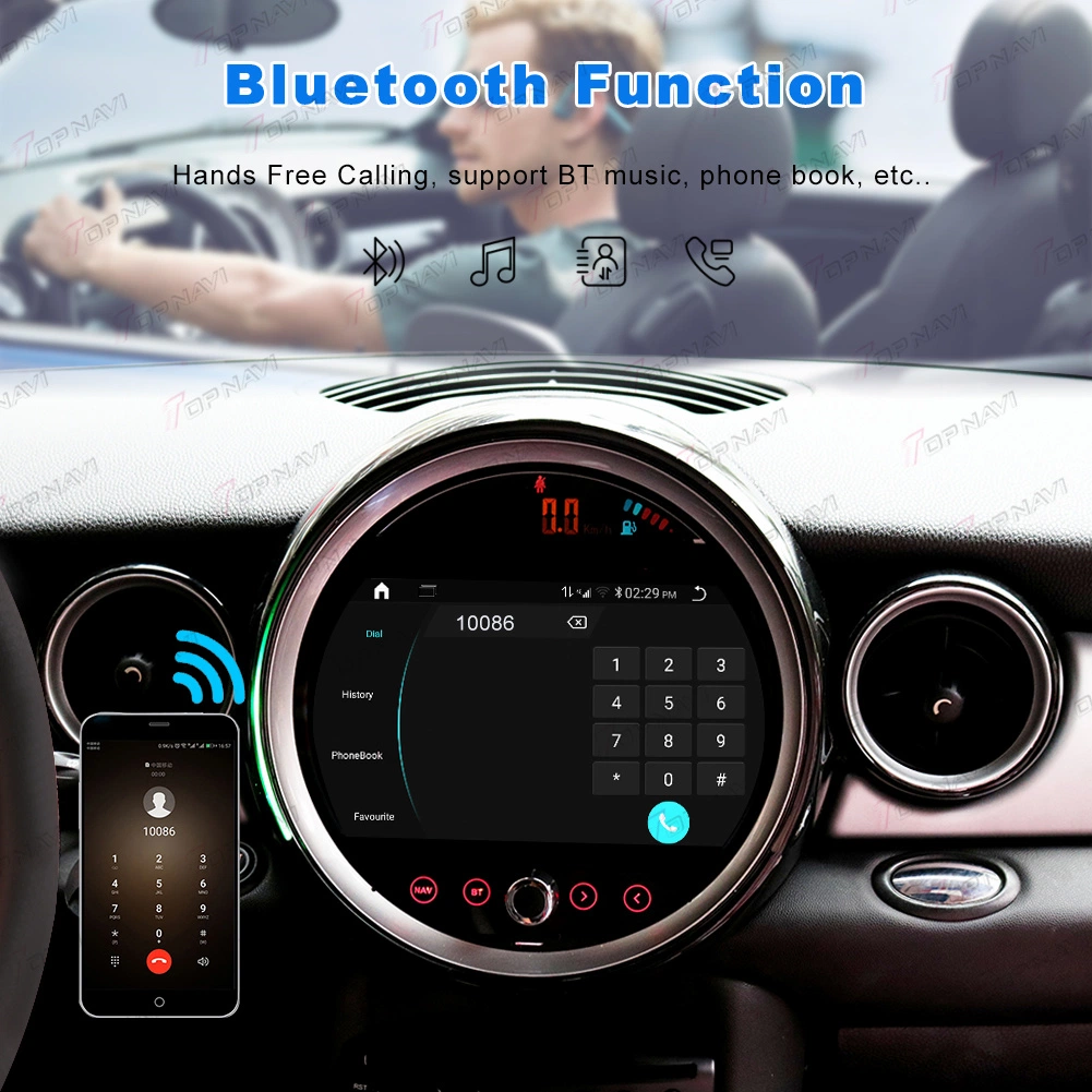 Android Car Radio Video for BMW Mini Cooper R60 2007 - 2010 with WiFi Wireless Carplay Auto DSP Audio Amplifier