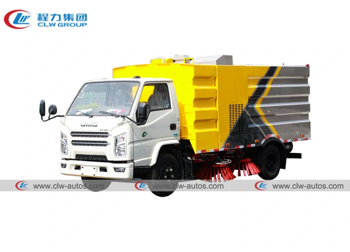 Jmc Road Sweeper Truck China 5tons Diesel Deputy Engine Road Cleaning Truck Sweeper