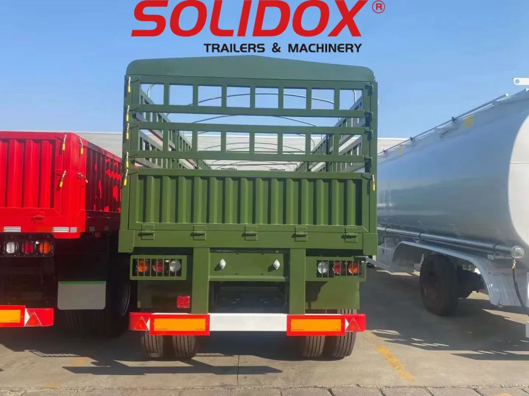 Special Vehicle Manufacturer 5 Axle Heavy Duty 80ton-90ton Fence/Stake Cargo Trailer for HOWO Shacman FAW Foton Tractor Trailer